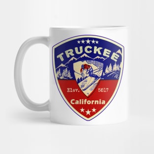 Truckee California Skiing Ski Mountains Skier CA Mug